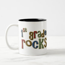 1st Grade Rocks First Mug