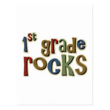 1st Grade Rocks First Post Cards