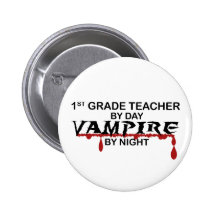 1st Grade Vampire by Night Pin
