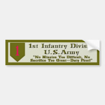 1st Infantry Division Bumper Sticker