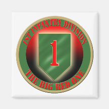 1st Infantry Division Refrigerator Magnets