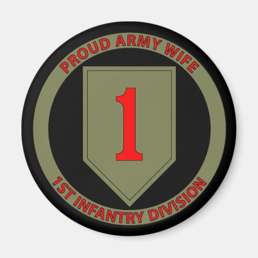 1st Infantry Wife Fridge Magnet