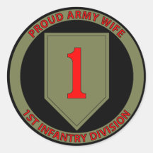 1st Infantry Wife Stickers