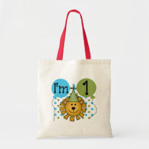 1st Lion Birthday Tshirts and Gifts Tote Bag