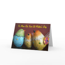 1st MOTHER'S DAY TO MOM Greeting Card