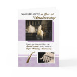 1st Paper Wedding Anniversary Greeting Card