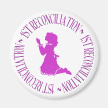 1st Reconcilation - First Confession (girl) Refrigerator Magnet