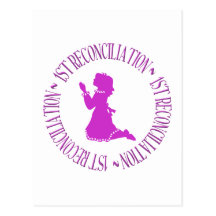 1st Reconcilation - First Confession (girl) Postcards