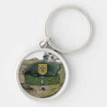 1st special forces green berets veterans Keychain