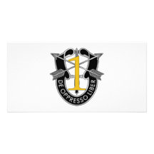 1st Special Forces Group Crest Photo Card Template