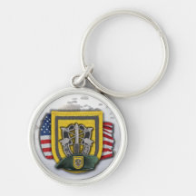 1st special forces vietnam  flash vets Keychain