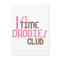 1st Time Daddies Club (Pink) Post Card