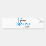 1st Time Grandpas Club (Blue) Bumper Sticker