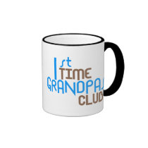1st Time Grandpas Club (Blue) mugs