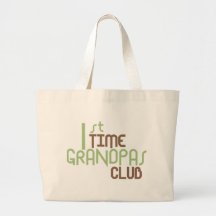 1st Time Grandpas Club (Green) Canvas Bag