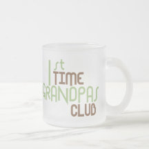 1st Time Grandpas Club (Green) Coffee Mugs