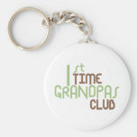 1st Time Grandpas Club (Green) Key Chains