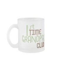 1st Time Grandpas Club (Green) Coffee Mugs