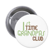 1st Time Grandpas Club (Green) buttons