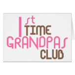 1st Time Grandpas Club (Pink) Cards