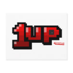 1UP - Gamer Video Games Extra Life Geek Post Card