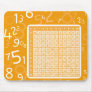 1x1 orange mouse mat