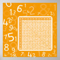 1x1 orange posters