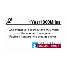 1Year1000 Miles Business Cards