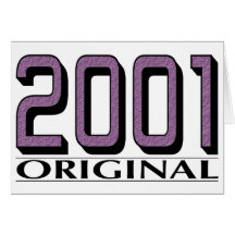 2001 Original Card