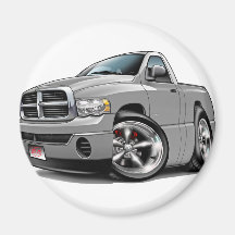 2003-08 Dodge Ram Silver Truck Fridge Magnets