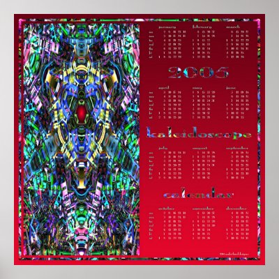 2005 kaleidoscope calendar posters by darkchrystal