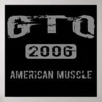 2006 GTO American Muscle Poster