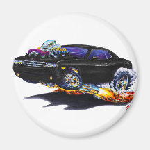 2008-10 Challenger Black Car Magnets