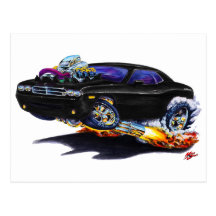 2008-10 Challenger Black Car Postcards