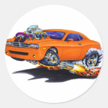 2008-10 Challenger Orange Car Sticker