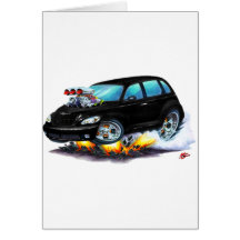 2008-10 PT Cruiser Black Car Greeting Card