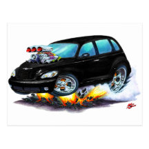 2008-10 PT Cruiser Black Car Post Card