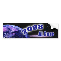 2008 Al Gore Bumper Sticker