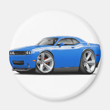 2009-11 Challenger RT B5 Blue-White Car Fridge Magnet
