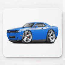 2009-11 Challenger RT B5 Blue-White Car Mousepad
