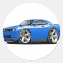 2009-11 Challenger RT B5 Blue-White Car Stickers