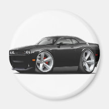 2009-11 Challenger RT Black Car Refrigerator Magnets