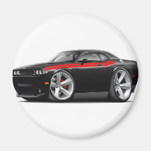 2009-11 Challenger RT Black-Red Car Fridge Magnets