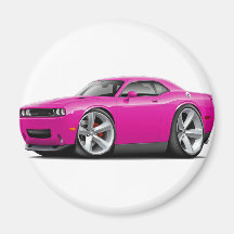 2009-11 Challenger RT Fuschia Car Refrigerator Magnet