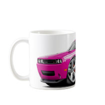 2009-11 Challenger RT Fuschia-White Car Coffee Mugs