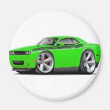2009-11 Challenger RT Lime-Black Car Fridge Magnets