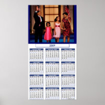 2009-calendar, The Obama Family Poster