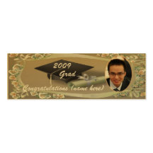 2009 Graduation Personalize Photo Bookmark Business Cards