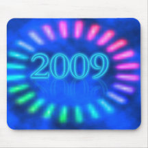 2009 heureux tapis de souris