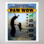 2009 "Honouring The Animals" Paw Wow Poster